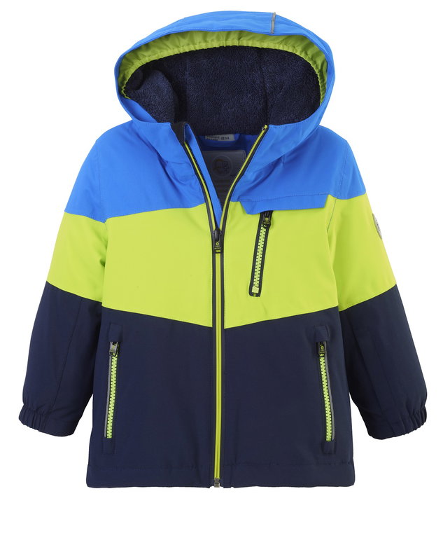 First Instinct Winterjacke FISW 3 (PFC-frei, wasser- und winddicht) neongelb/blau Kleinkinder