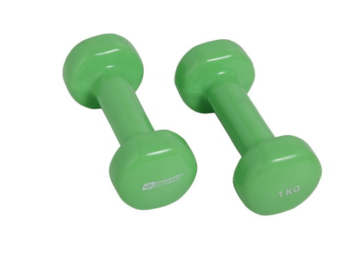 Schildkröt Fitness Hanteln Vinyl (Eisen/PVC) grün Set 2x1,0kg