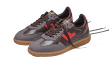 Flamingos Life Sneaker Burela Slim - dunkelbraun/rot