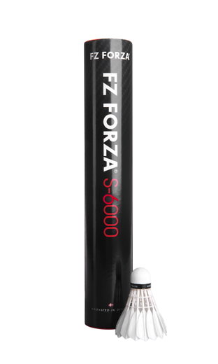 Forza Badmintonbälle S-6000 Naturfeder weiss Dose 12er