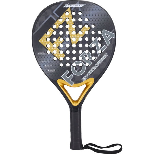 Forza Padelschläger Brace Power 375g/Rund/Turnier schwarz
