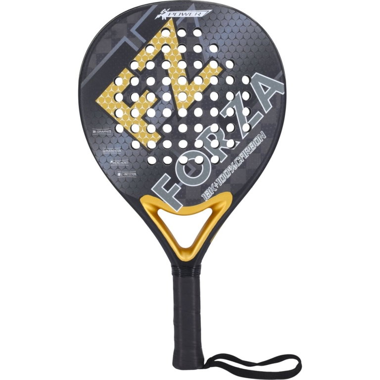 Forza Padelschläger Brace Power 375g/Rund/Turnier schwarz