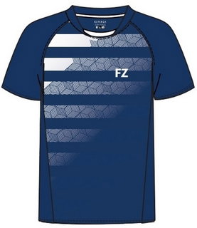 Forza Sport-Shirt Madison S/S Tee (100% Polyester) blau/weiss Damen
