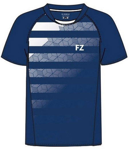 Forza Sport-Shirt Madison S/S Tee (100% Polyester) blau/weiss Damen