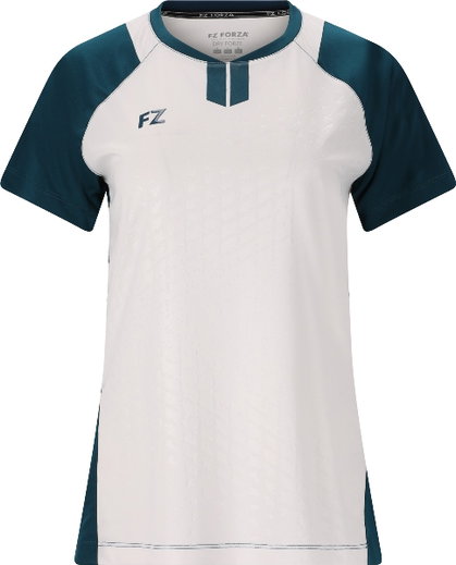 Forza Sports Shirt FZ CL2501 S/S Tee (100% Polyester) white/blue Ladies