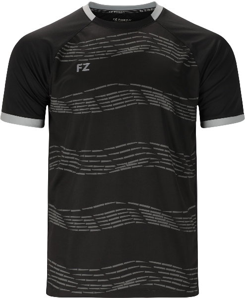 Forza Sport-Tshirt FZ CL2502 S/S Tee (100% Polyester) schwarz Herren