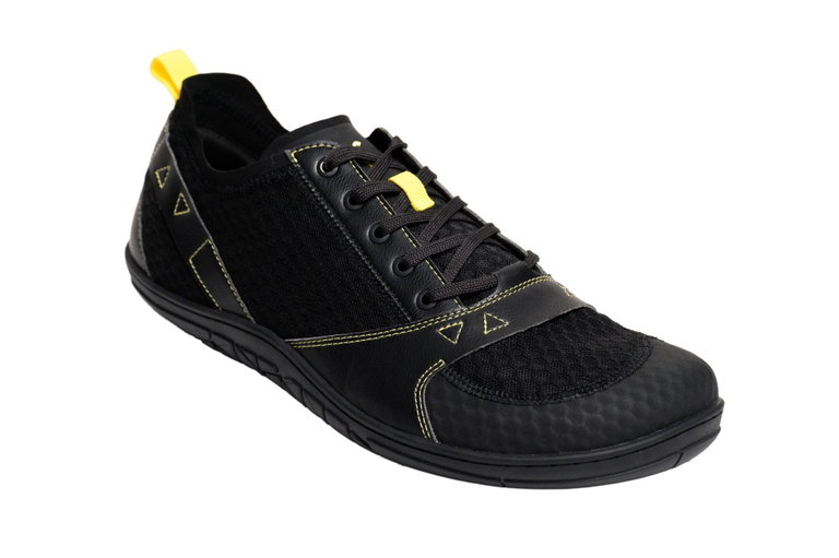 Freet Barfussschuhe Sneaker Milo schwarz/lime