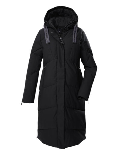 G.I.G.A. DX Winter-Steppmantel GW 41 in Daunenoptik (sehr warm, wasserabweisend, winddicht) schwarz Damen