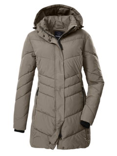 G.I.G.A. DX Winter Quilted Parka GW 60 with Hood (Water-repellent, Slim Fit) Sand Brown Ladies