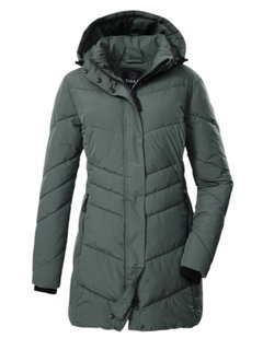 G.I.G.A. DX Winter Quilted Parka GW 60 with Hood (Water-Repellent, Slim Fit) Aqua Green Ladies