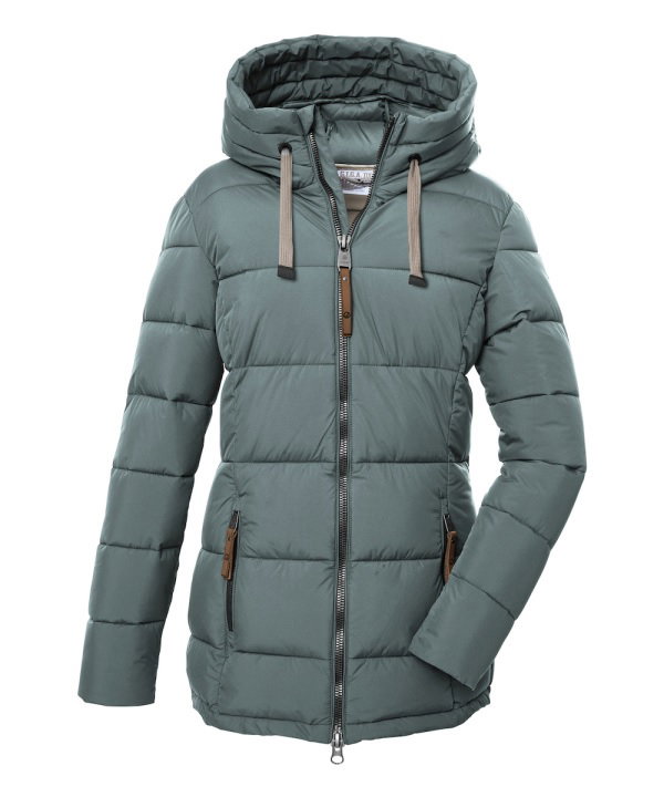 G.I.G.A. DX Winterjacke GW 12 mit Kapuze (wasserabweisend, winddicht, atmungsaktiv) blaugrün Damen