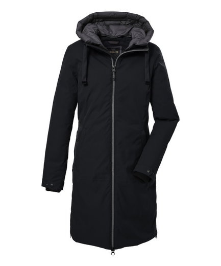G.I.G.A. DX Winter-Funktionsparka GW 2 mit Kapuze (atmungsaktiv, PFC-frei) schwarz Damen