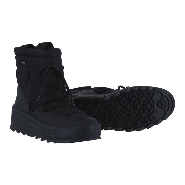 Geox Stiefelette Milleiny B ABX A (wasserdicht, warm Innenfutter) schwarz Damen