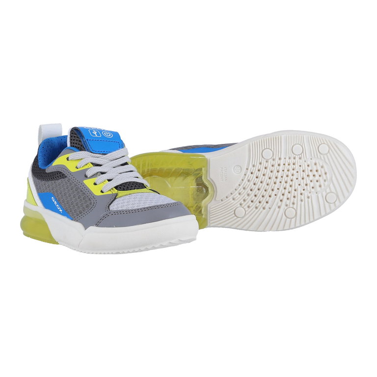 Geox Sneaker Grayjay szary/lime/biały dziecięcy