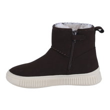Geox Stiefelette Laquinny A (Veloursleder, warmes Innenfutter) dunkelbraun Mädchen