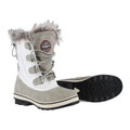 Geographical Norway Zimowe botki Sophia Mid białe damskie