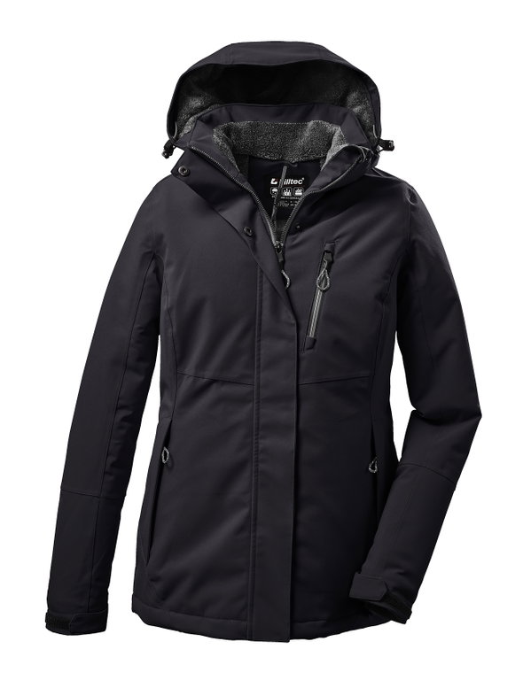 Killtec Winterjacke KOW 140 mit Kapuze (wasser- und winddicht) schwarz Damen