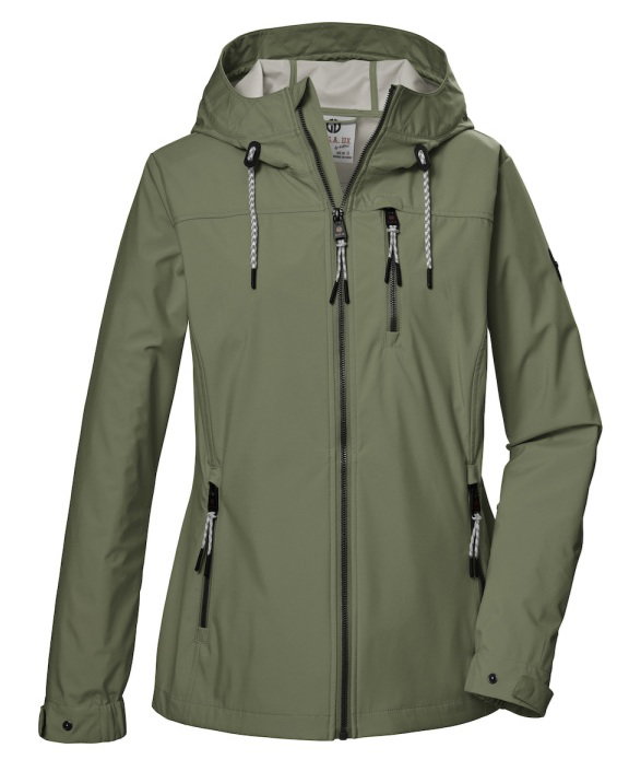 G.I.G.A. DX Softshellsjacke GS 74 mit Kapuze (wasserdicht und winddicht) olivegrün Damen