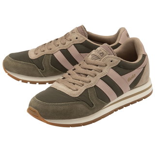 Gola Sneaker Daytona Chute khakigrün/cappuccinobraun/korallenrosa Damen