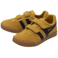 Sneaker Gola Harrier 2025 (zamsz, rzep) słoneczny żółty/czarny dziecięcy