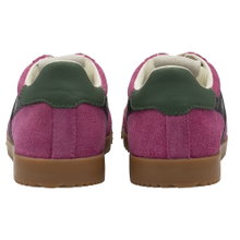 Gola Sneaker Elan 2025 (Wildleder,Schnürverschluss) fuchsiapink/schwarz/immergrün Kinder