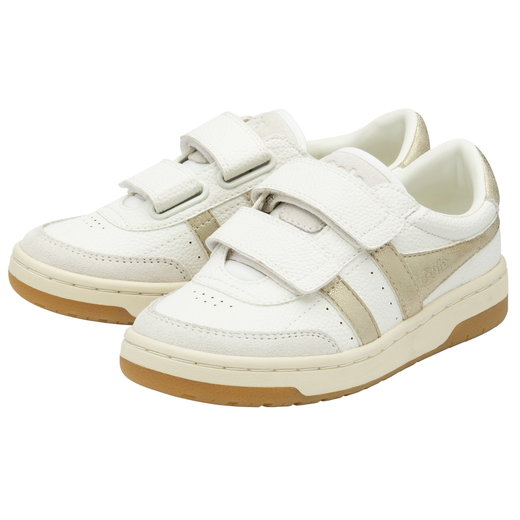 Gola Sneaker Falcon Mirror 2025 (PU,Klettverschluss) weiss/gold Kinder
