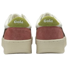 Gola Sneaker Grandslam Trident weiss/dunkelbraun/moosgrün Damen