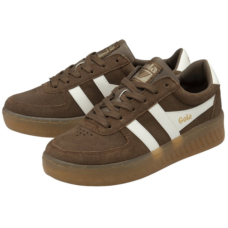 Gola Sneaker Grandslam Wildleder 2025 dunkelbraun/offweiss Damen