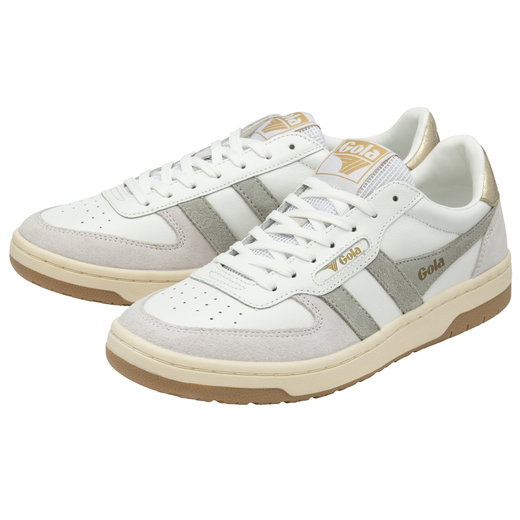 Gola Sneaker Hawk weiss/hellgrau/gold Damen