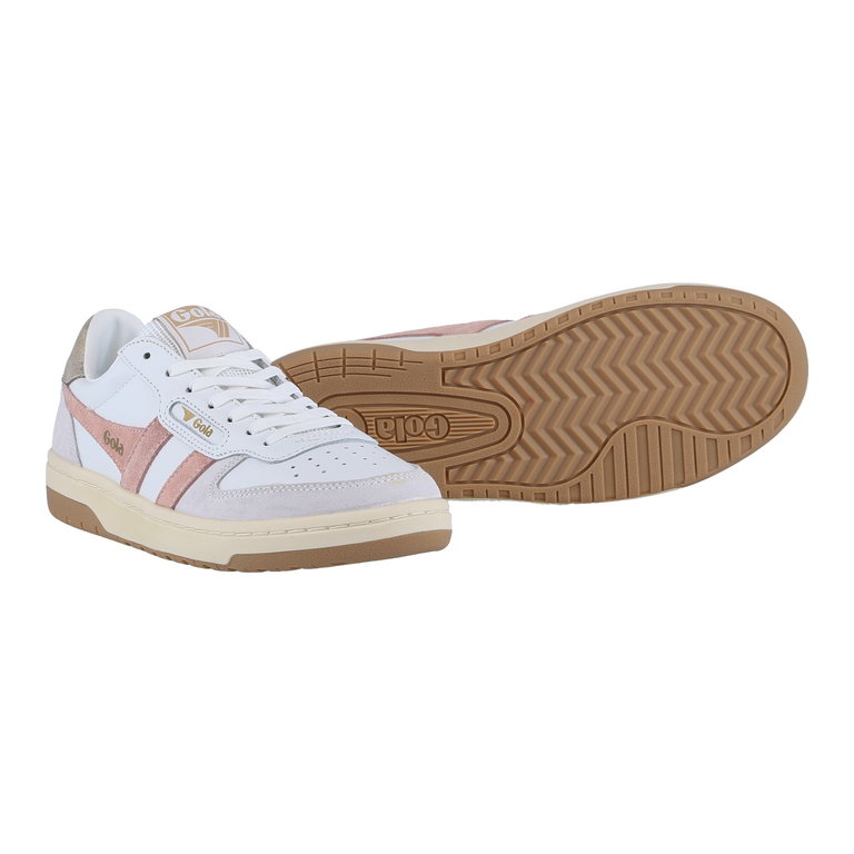 Gola Sneaker Hawk weiss/rosa/gold Damen
