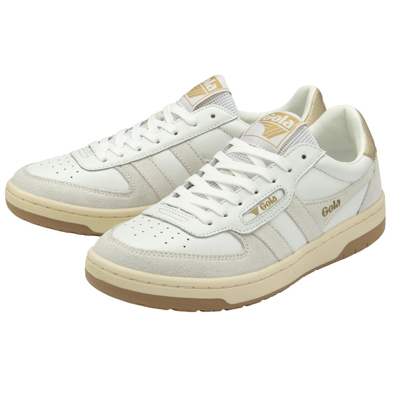 Gola Sneaker Hawk weiss/weiss/gold Damen