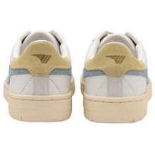 Gola Sneaker Falcon Leder weiss/eisblau/gelb Damen