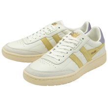 Gola Sneaker Falcon Leder weiss/gelb/lavendel Damen
