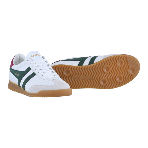 Gola Sneaker Torpedo Leder 2025 weiss/immergrün/pink Damen