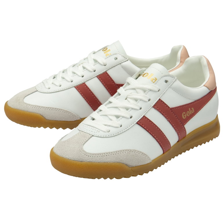 Gola Sneaker Torpedo Leder 2025 weiss/braun/rosa Damen