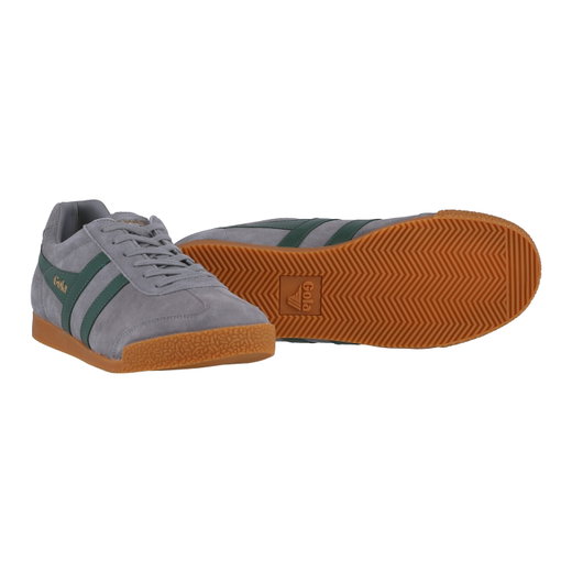 Sneaker Gola Harrier z zamszu i skóry 2025 cementowo-szary/zielony dla mężczyzn