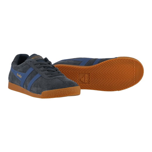 Gola Sneaker Harrier Suede-Leder anthrazit/dunkelblau/anthrazit Herren