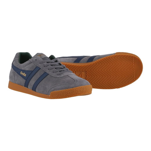 Gola Sneaker Harrier Suede-Leder aschegrau/navyblau/immergrün Herren