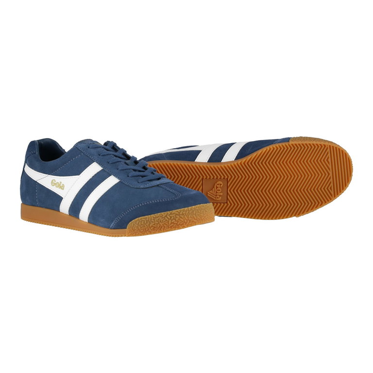 Gola Sneaker Harrier Suede-Leder baltic/weiss Herren
