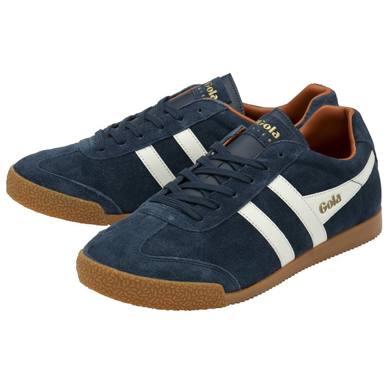 Gola Sneaker Harrier Suede-Leder navyblau/offweiss/orange Herren