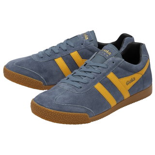 Gola Sneaker Harrier Suede-Leder mondlichtblau/sonnengelb/schwarz Herren