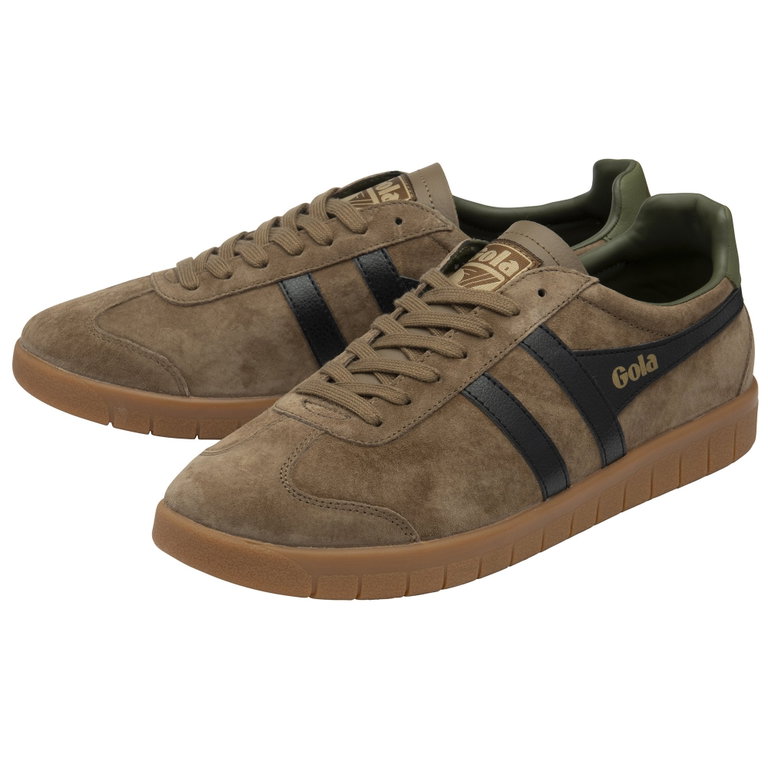 Gola Sneaker Hurricane Suede tobaccobraun/schwarz/khakigrün Herren
