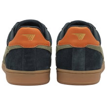 Gola Sneaker Equipe II Suede-Leder navyblau/khakigrün/orange Herren