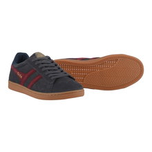 Gola Sneaker Equipe II Suede-Leder anthrazit/rot/navyblau Herren