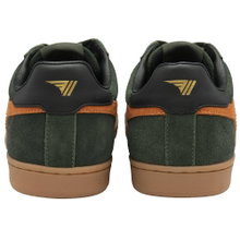 Gola Sneaker Equipe II Suede-Leder 2025 khakigrün/orange/schwarz Herren