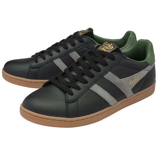 Sneaker Gola Equipe II skórzane 2025 czarny/cementowy/zielony męskie