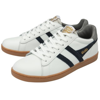 Gola Sneaker Equipe II Leder weiss/navyblau/zementgrau Herren