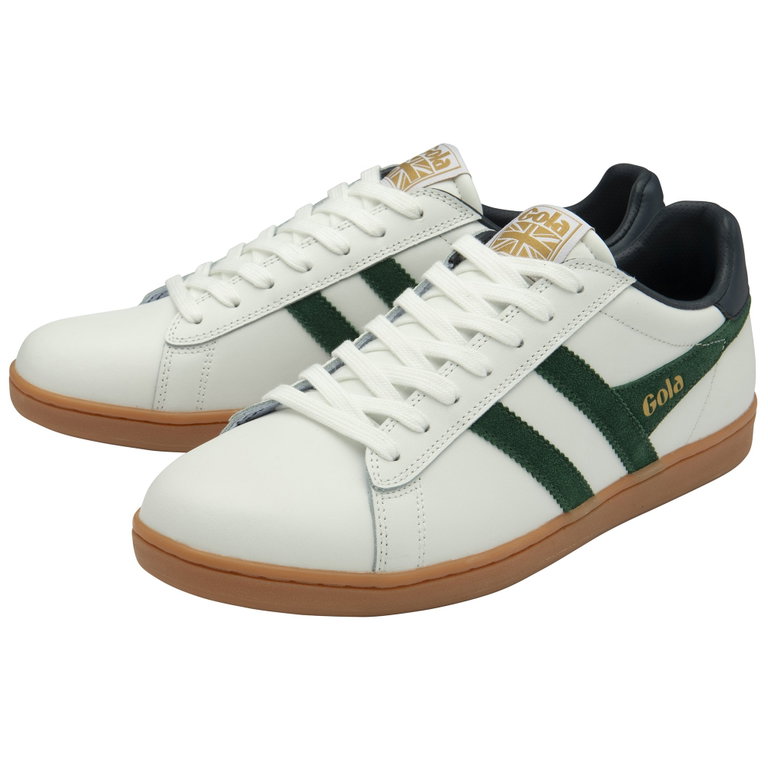 Gola Sneaker Equipe II Leder weiss/grün/navyblau Herren