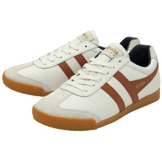 Gola Sneaker Harrier Leder weiss/orange/navyblau Herren