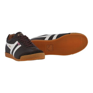 Gola Sneaker Harrier Elite 2 2025 - Made in England - dunkelbraun/offweiss Herren